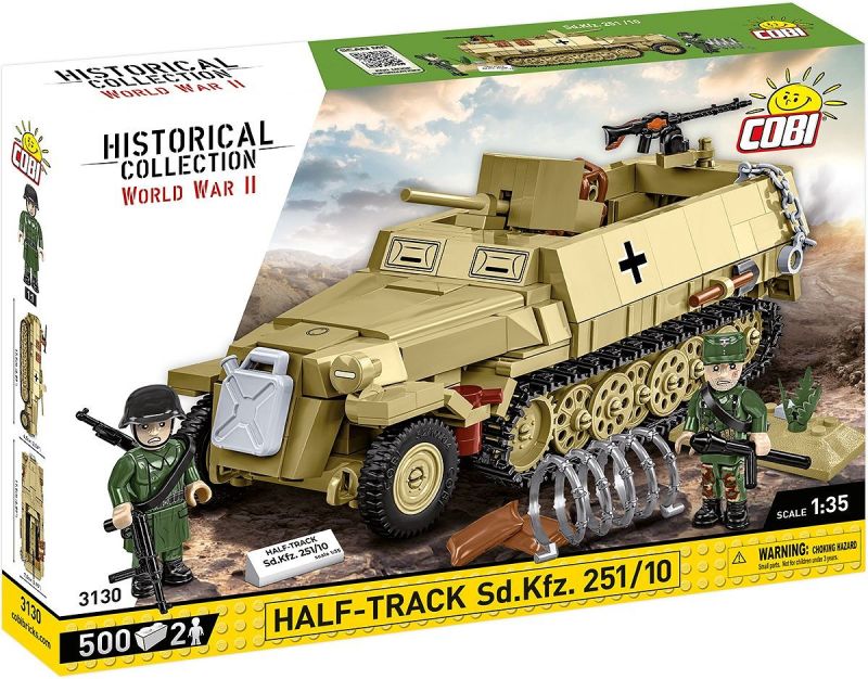 COBI Stavebnica HC WW2 Half-Track Sd.Kfz. 251/10 (COBI-3130)