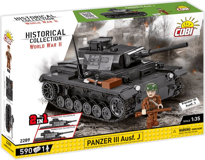 COBI Stavebnica HC WW2 Panzer III Ausf. J (COBI-2289)