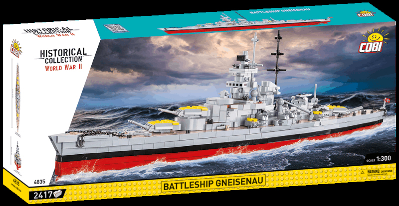 COBI Stavebnica HC WW2 Battleship Gneisenau (COBI-4835)