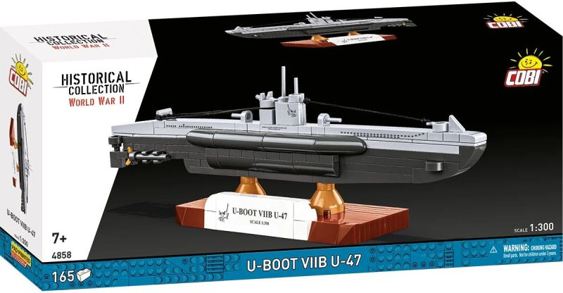 COBI Stavebnica HC WW2 U-Boot VIIB U-47 Submarine (COBI-4858)