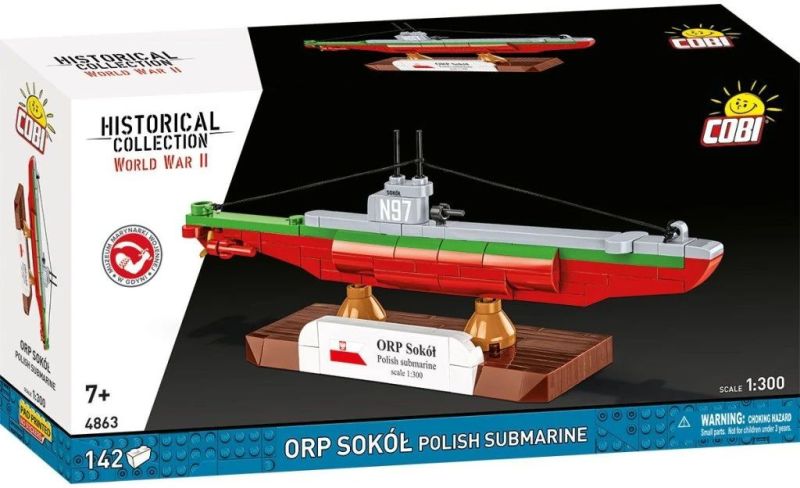COBI Stavebnica HC WW2 ORP Sokol Polish Submarine (COBI-4863)