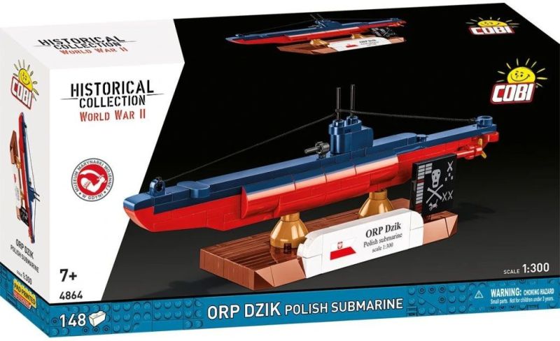 COBI Stavebnica HC WW2 ORP Dzik Polish Submarine (COBI-4864)
