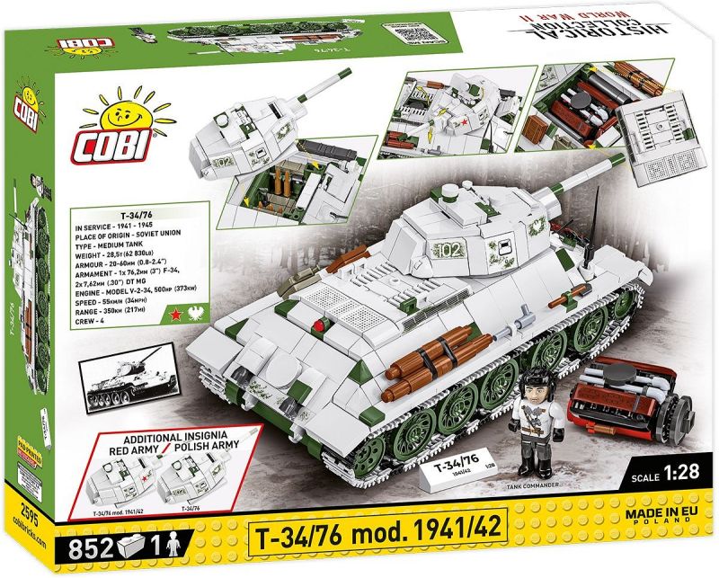 COBI Stavebnica HC WW2 T-34/76 mod. 1941/42 (COBI-2595)