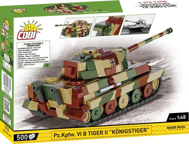 COBI Stavebnica HC WW2 Pz.Kpfw. VI B Tiger II Königstiger (COBI-2732)