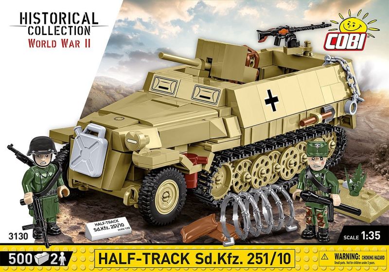 COBI Stavebnica HC WW2 Half-Track Sd.Kfz. 251/10 (COBI-3130)