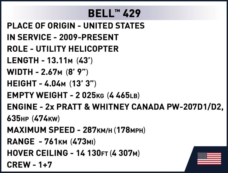 COBI Stavebnica AT Bell 429 Air Ambulance (COBI-26629)