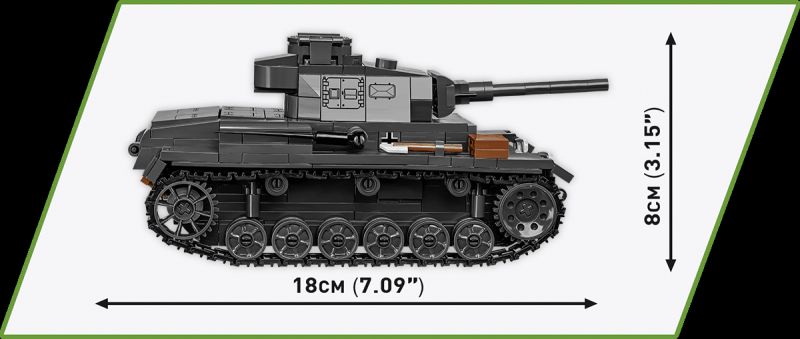 COBI Stavebnica HC WW2 Panzer III Ausf. J (COBI-2289)