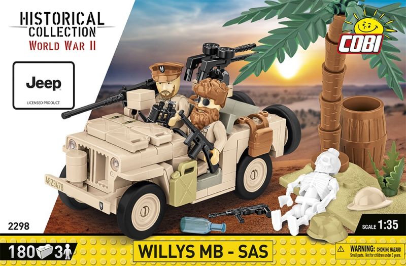 COBI Stavebnica HC WW2 Willys MB - SAS (COBI-2298)