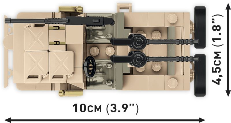 COBI Stavebnica HC WW2 Willys MB - SAS (COBI-2298)