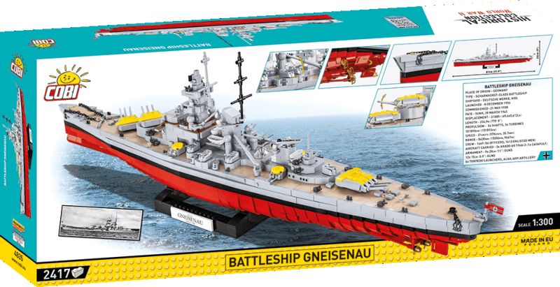 COBI Stavebnica HC WW2 Battleship Gneisenau (COBI-4835)