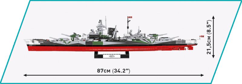 COBI Stavebnica HC WW2 Battleship Tirpitz (COBI-4839)