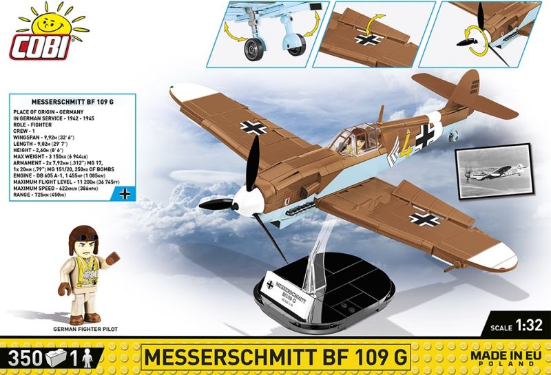 COBI Stavebnica HC WW2 Messerschmitt BF 109 G (COBI-5761)