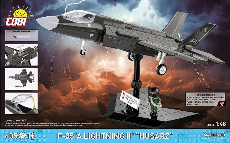 COBI Stavebnica AF Lockheed F-35 A Lightning II Husarz (COBI-5904)