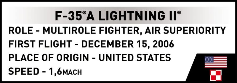 COBI Stavebnica AF Lockheed F-35 A Lightning II Husarz (COBI-5904)
