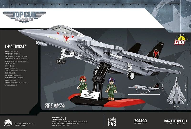 COBI Stavebnica TOPGUN MAVERICK Grumman F-14 Tomcat (COBI-5920)