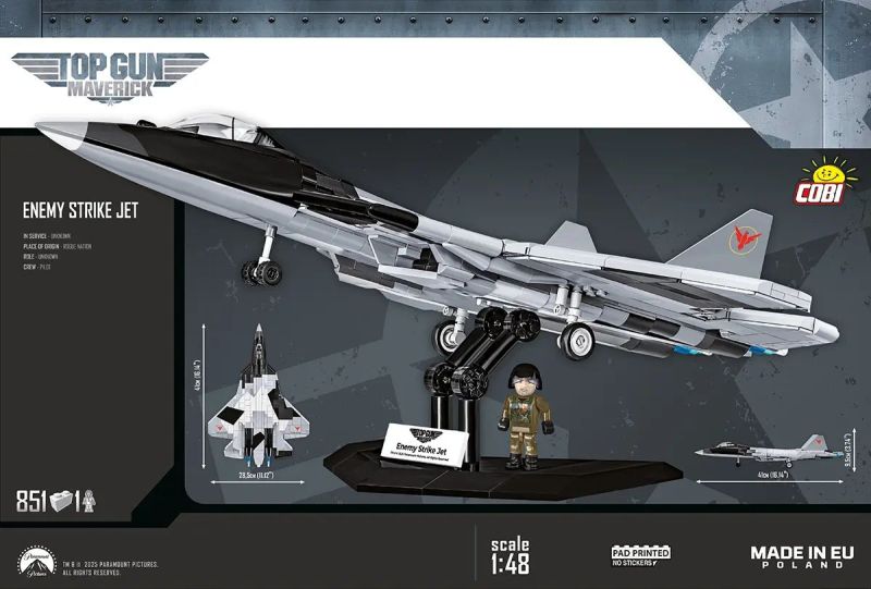 COBI Stavebnica TOPGUN MAVERICK Enemy strike jet (COBI-5921)
