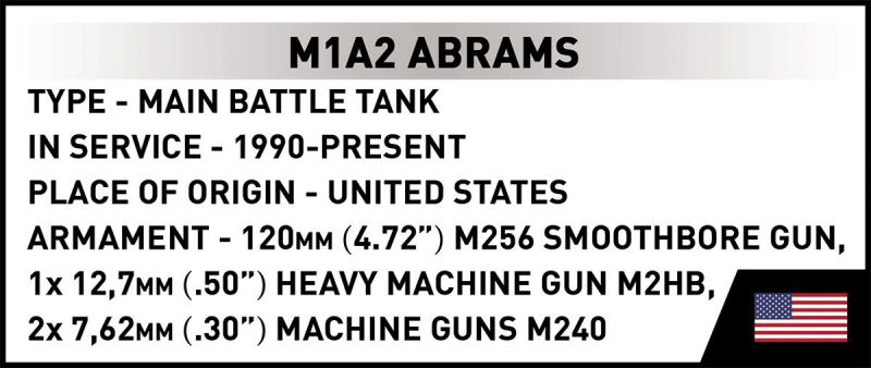 COBI Stavebnica AF M1A2 ABRAMS (COBI-2632)