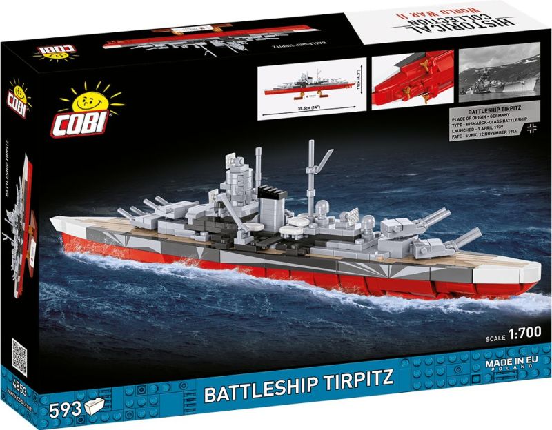 COBI Stavebnica HC WW2 Battleship Tirpitz (COBI-4853)
