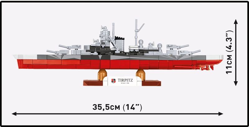 COBI Stavebnica HC WW2 Battleship Tirpitz (COBI-4853)