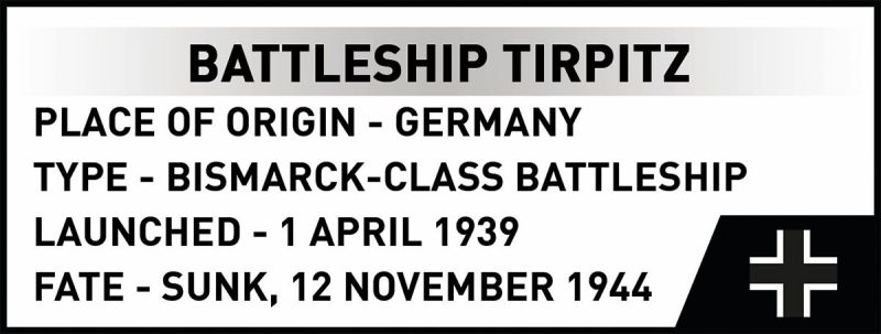 COBI Stavebnica HC WW2 Battleship Tirpitz (COBI-4853)