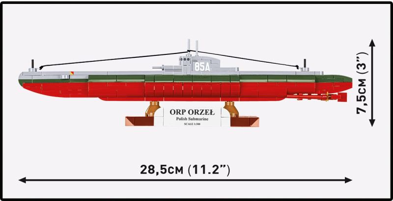 COBI Stavebnica HC WW2 ORP Orzel Submarine (COBI-4855)