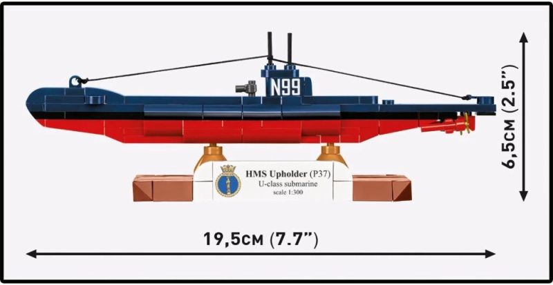 COBI Stavebnica HC WW2 HMS Upholder (P37) U-Class submarine (COBI-4862)