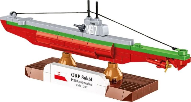 COBI Stavebnica HC WW2 ORP Sokol Polish Submarine (COBI-4863)