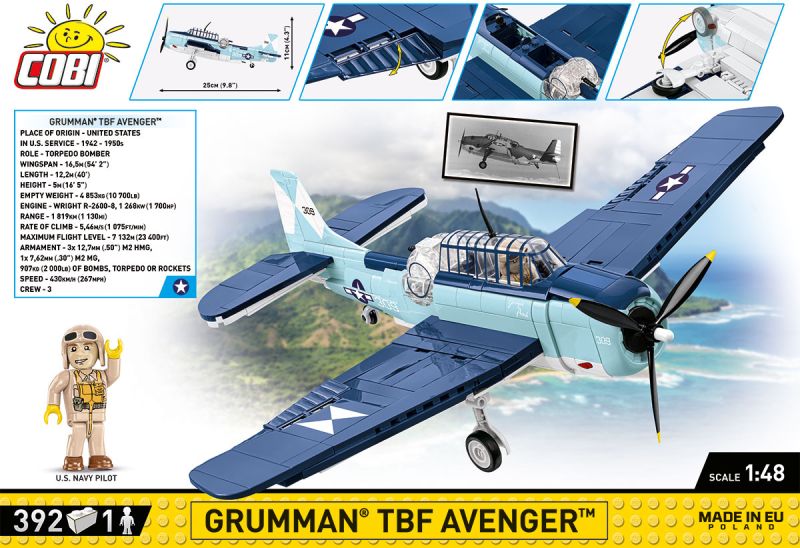COBI Stavebnica HC WW2 Grumman TBF Avenger (COBI-5752)