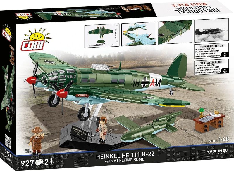 COBI Stavebnica HC WW2 EE Heinkel HE 111 H-22 with V1 flying bomb (COBI-5771)