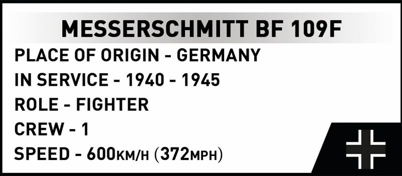COBI Stavebnica HC WW2 Messerschmitt BF-109F (COBI-5873)