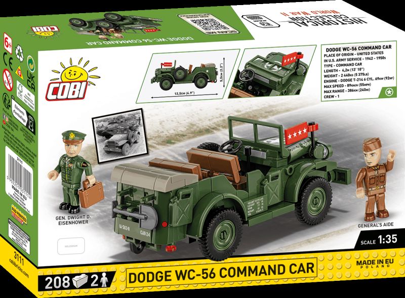 COBI Stavebnica HC WW2 Dodge WC-56 Command Car (COBI-3111)