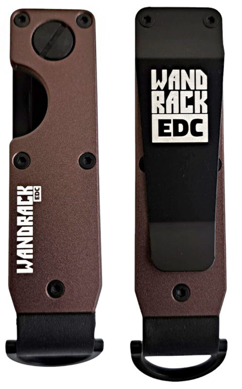 WANDRACK EDC Organizér na kľúče - aluminium dark brown