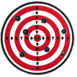 101 INC 3D PVC Nášivka/Patch Target - red (#14037)