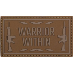 3D PVC Nášivka/Patch Warrior within - coyote