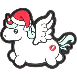 JTG 3D PVC Nášivka/Patch Christmas Unicorn - color