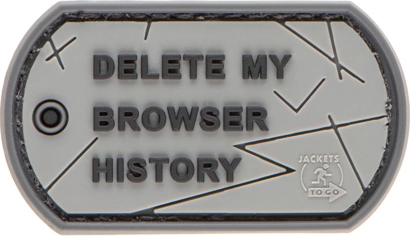 JTG 3D PVC Nášivka/Patch Browser History - grey