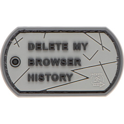 JTG 3D PVC Nášivka/Patch Browser History - grey
