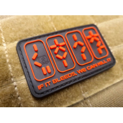 JTG 3D PVC Nášivka/Patch If It Bleeds, We Can Kill It - red / black