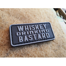 JTG 3D PVC Nášivka/Patch Whiskey Drinking Bastard - black