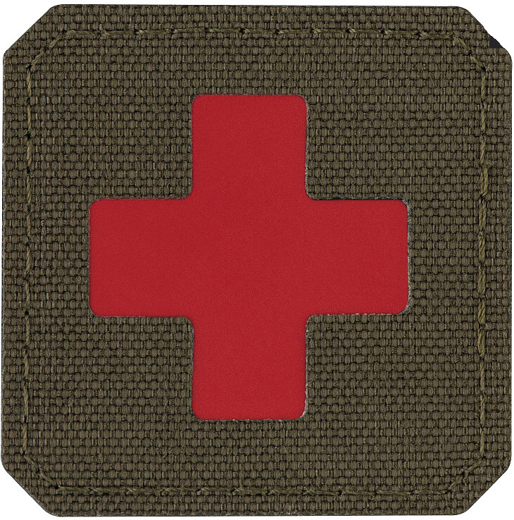 M-TAC Textilná Nášivka/Patch Medic Cross LC - ranger green / red (51122323)