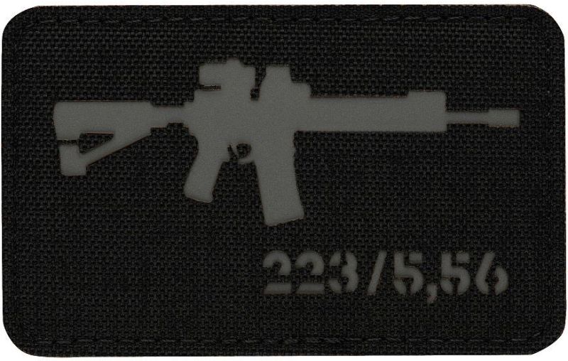 M-TAC Textilná Nášivka/Patch AR-15 223/5,56 Laser Cut - black (51111211)
