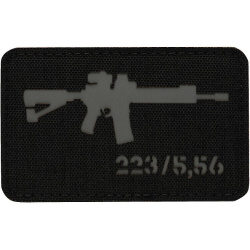 M-TAC Textilná Nášivka/Patch AR-15 223/5,56 Laser Cut - black (51111211)