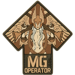 M-TAC 3D PVC Nášivka/Patch MG Operator - coyote (51348205)