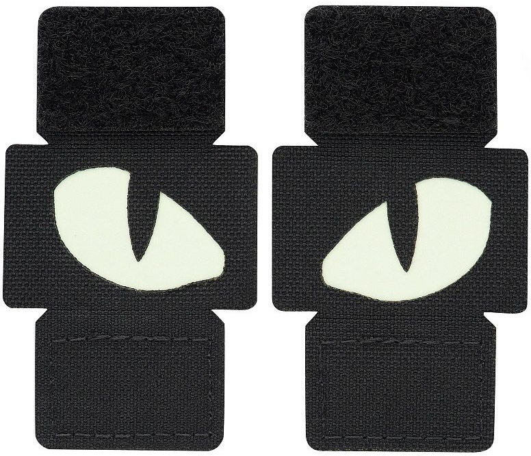 M-TAC Cordura Nášivka/Patch Tiger Eyes Laser Cut set - black / white (51140002)