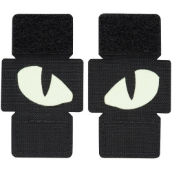 M-TAC Cordura Nášivka/Patch Tiger Eyes Laser Cut set - black / white (51140002)