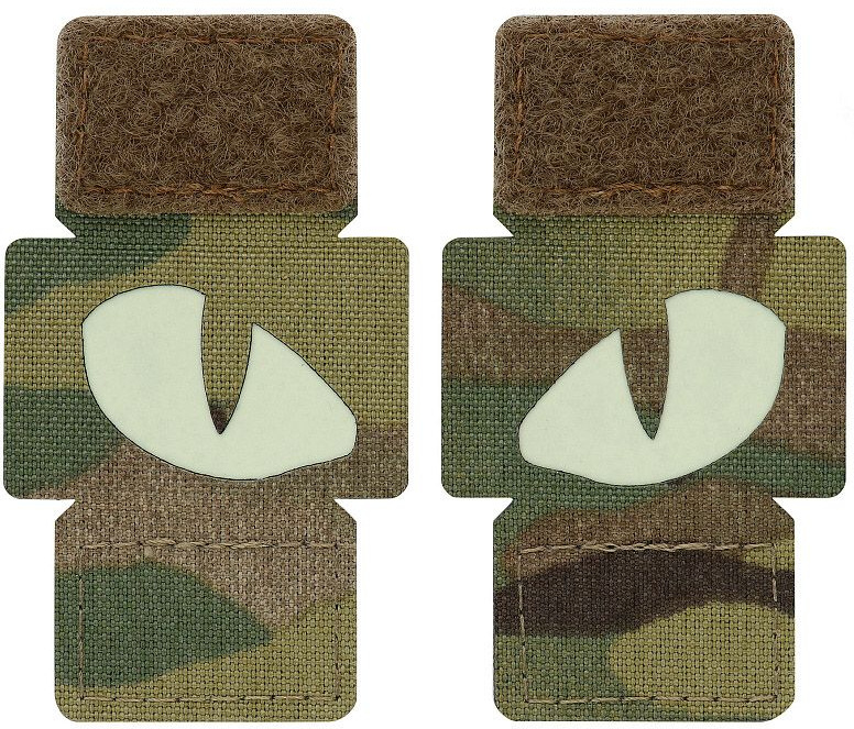 M-TAC Cordura Nášivka/Patch Tiger Eyes Laser Cut set - multicam / white (51140008)