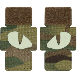 M-TAC Cordura Nášivka/Patch Tiger Eyes Laser Cut set - multicam / white (51140008)