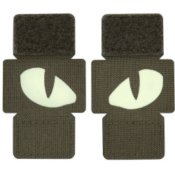 M-TAC Cordura Nášivka/Patch Tiger Eyes Laser Cut set - ranger green / white (51140023)