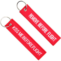 Kľúčenka Remove before flight + Kiss me before flight