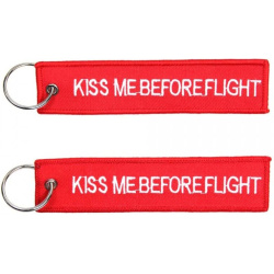 Kľúčenka Kiss me before flight double